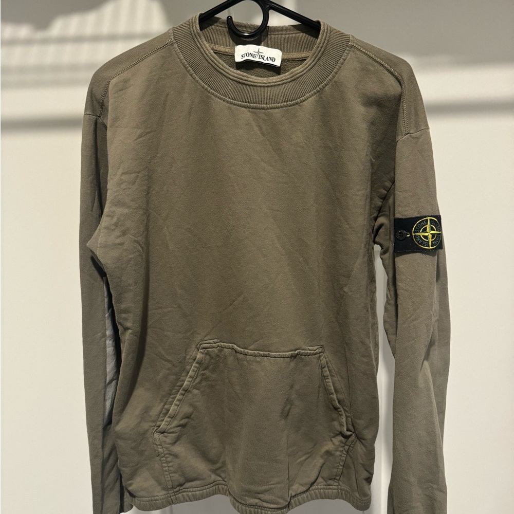 Stone Island Olive Crew Neck 3M